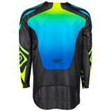 Fly Racing 2025 Evolution DST Zen Jersey Black Blue Yellow