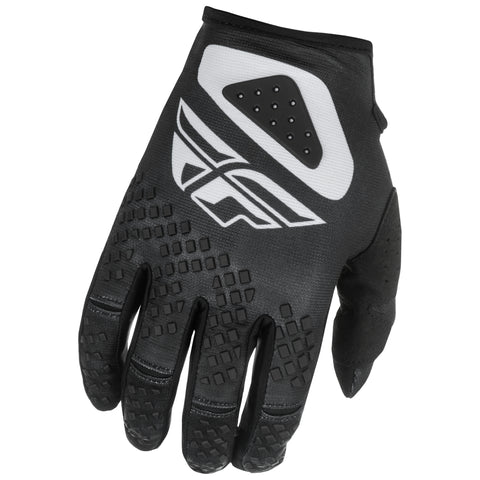 Fly Racing 2025 Kinetic Sym Gloves Black White