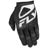 Fly Racing 2025 Youth Kinetic Sym Gloves Black White