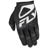 Fly Racing 2025 Kinetic Sym Gloves Black White
