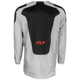Fly Racing 2025 Kinetic Sym Jersey Light Grey Red Black