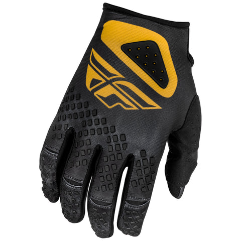 Fly Racing Kinetic Center Gloves Black Gold