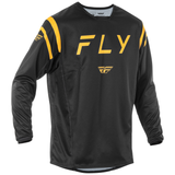 Fly Racing 2025 Kinetic Centre Jersey Black Gold