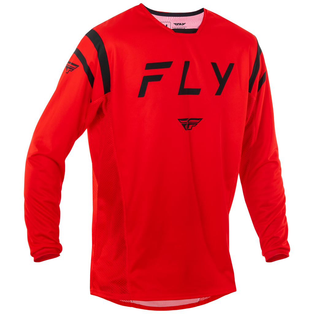 Fly Racing 2025 Kinetic Centre Jersey Red Black – AT Motocross