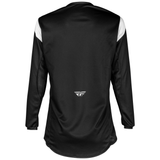 Fly Racing 2025 Youth Kinetic Stoke Jersey Black White