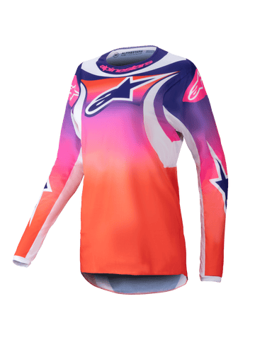 2025 Alpinestars Stella Womens Fluid Wurx Jersey Multicolor White