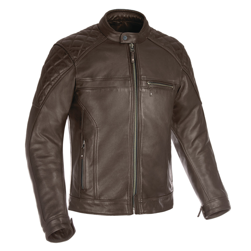 ジャケット・アウター OHOTORO Urban Leather Jacket brown URBAN FEELO Men's Brown Fur Leather Jacket (US, Alpha, X