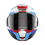 Nolan N120-1 Subway N-COM Metal White Blue Red Motorcycle Helmet