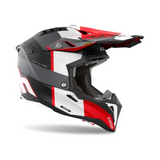 Airoh Aviator 3 Monarch Grey Red Matt MX Helmet