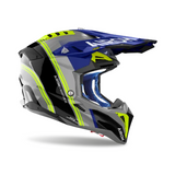 Airoh Aviator 3 Hima Blue Gloss MX Helmet