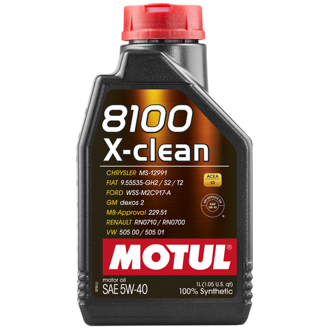 Motul 8100 X-Clean 5w40 1 Litre