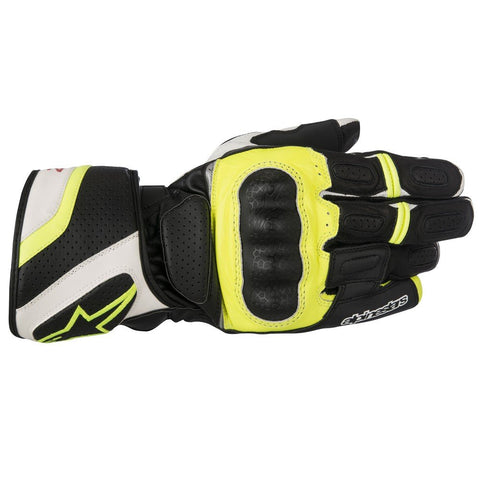 Alpinestars SP-Z Drystar Gloves Black White Fluo