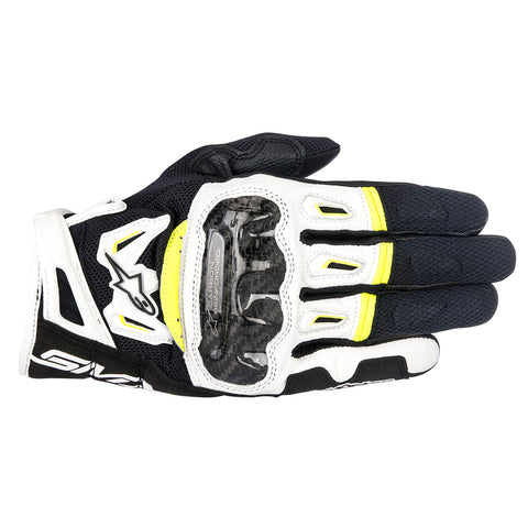 Alpinestars SMX-2 Air Carbon Gloves Black White & Yellow