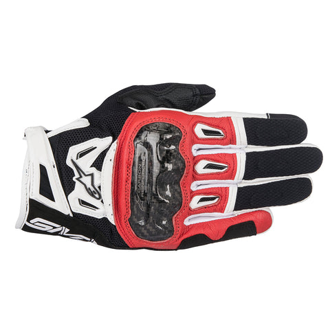 Alpinestars SMX-2 Air Carbon v2 Gloves Black Red & White