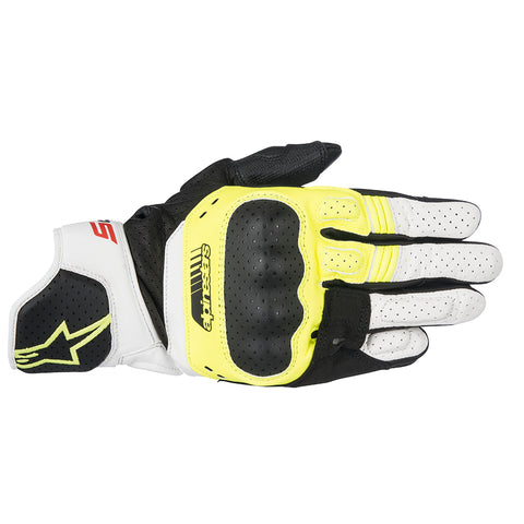 Alpinestars SP-5 Gloves Yellow White & Red