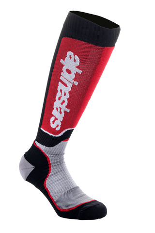 Alpinestars MX Plus Socks - Black Gray Red