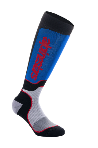 Alpinestars MX Plus Socks - Black White Royal Blue