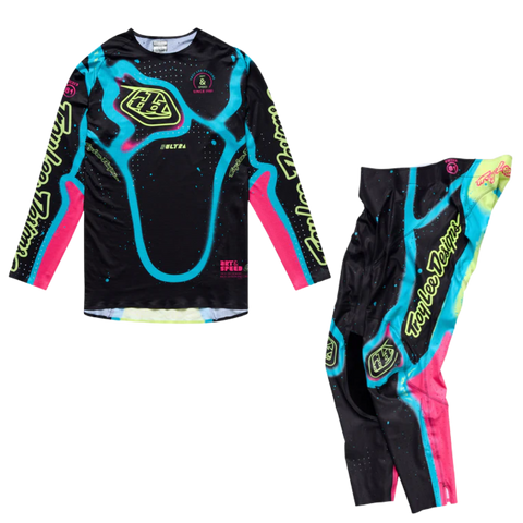 2026 Troy Lee Designs SE Ultra Membrane Kit Combo Black Glo Yellow