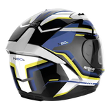 Nolan N60-6 Lancer Metal Black White Blue Yellow Motorcycle Helmet