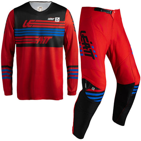 2027 Leatt 3.5 Ride Mode Kit Combo Stripes Red