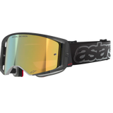 2026 Alpinestars Supertech Goggles Vision Vista - Black Mirror Gold