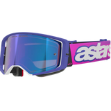 2026 Alpinestars Supertech Goggles Vision Vista - Purple Fluo Pink Mirror Blue