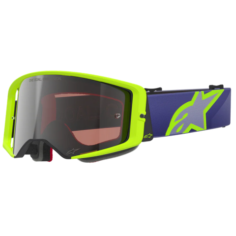 2026 Alpinestars Supertech Goggles Vision Corp  - Purple Yellow Fl Mirror Silver