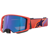 2026 Alpinestars Supertech Goggles Vision Corp - Hot Coral Purple Mirror Blue