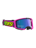 2026 Alpinestars Goggles Vision 8 Vista - Pink Fl Yellow Fl Mirror Blue