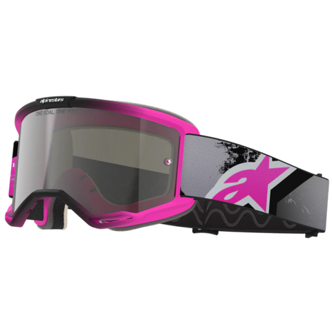 2026 Alpinestars Goggles Vision 5 Lahnd - Iron Pink Fluo Mirror Silver