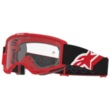 2026 Alpinestars Goggles Vision OTG - Red Black White Clear