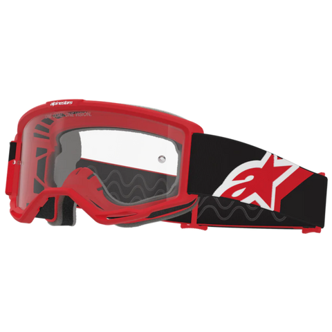2026 Alpinestars Goggles Vision OTG - Red Black White Clear