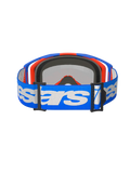 Alpinestars Vision 8 Wordmark Goggles Blue Orange - Red Mirror Lens