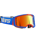 Alpinestars Vision 8 Wordmark Goggles Blue Orange - Red Mirror Lens