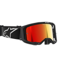 Alpinestars Vision 8 Goggles Black - Red Mirror Lens