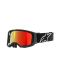 Alpinestars Vision 8 Goggles Black - Red Mirror Lens