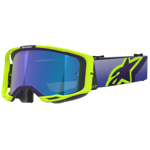 2026 Alpinestars Goggles Vision 8 Corp - Purple Yellow Fluo Mirror Blue