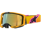 2026 Alpinestars Goggles Vision 8 Corp - Orange Yellow Pink Mirror Gold
