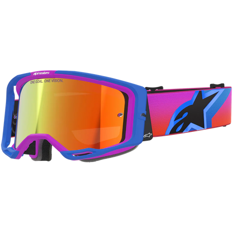 2026 Alpinestars Goggles Vision 8 Corp - Ucla Blue Purple Orng Mirror Red