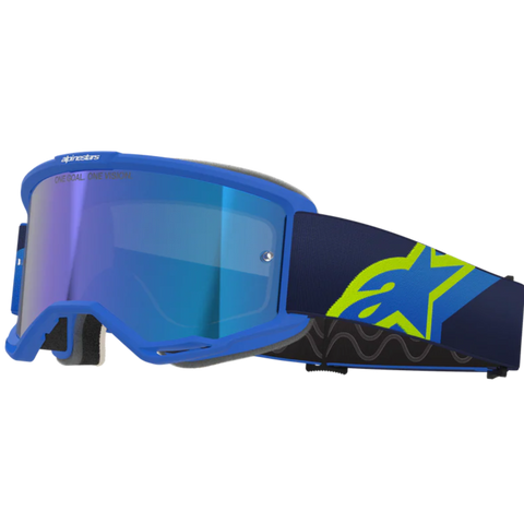 2026 Alpinestars Goggles Vision 5 Corp - Blue Yellow Fluo Mirror Blue
