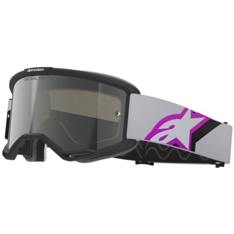 2026 Alpinestars Goggles Vision 5 Corp - Light Gray Purple Mirror Slvr