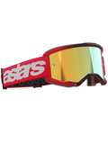 Alpinestars Vision 5 Blaze Goggles Red - Gold Mirror Lens