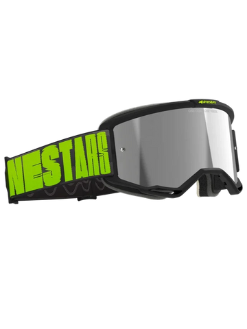 Alpinestars Vision 5 Hollow Goggles Charcoal Fluo Yellow - Silver Mirror Lens