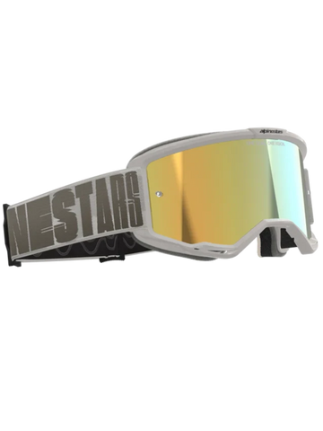 Alpinestars Vision 5 Hollow Goggles Wind - Gold Mirror Lens