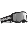 Alpinestars Vision 3 Wordmark Goggles Black - Silver Mirror Lens