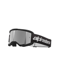 Alpinestars Vision 3 Wordmark Goggles Black - Silver Mirror Lens