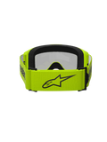 Alpinestars Vision 3 Wordmark Goggles Yellow Fluo - Silver Mirror Lens