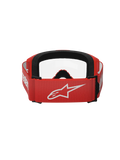 Alpinestars Vision 3 Wordmark Goggles Red - Clear Lens