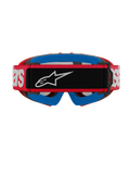 Alpinestars Vision Youth Blaze Goggles Red - Silver Mirror Lens