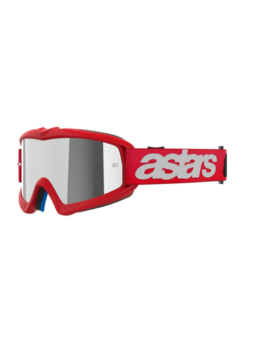 Alpinestars Vision Youth Blaze Goggles Red - Silver Mirror Lens